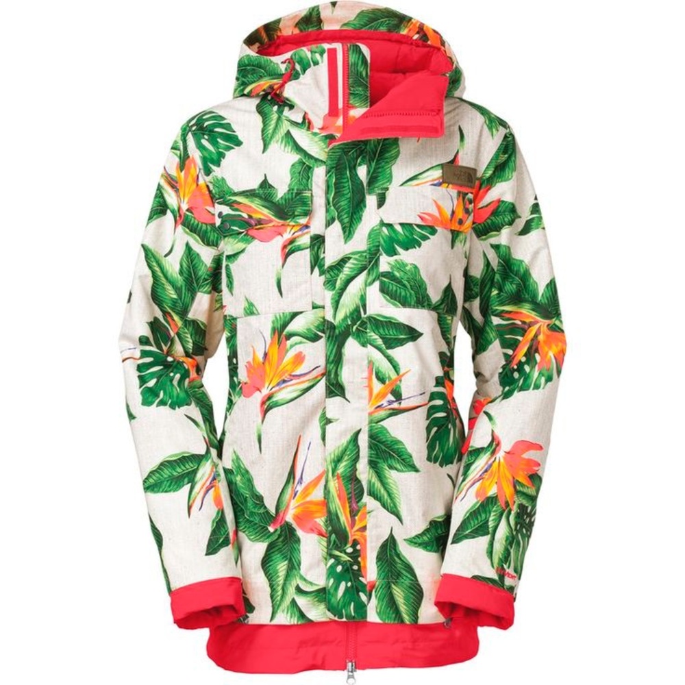 Rare The North Face Tight Ship Hawaiian Tropical Print Ski snowboard Jacket